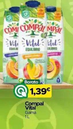 Supermercados Preços Baixos Compal Vital Gama promoção