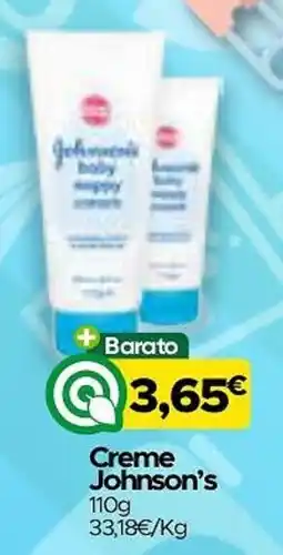 Supermercados Preços Baixos Creme Johnson's promoção