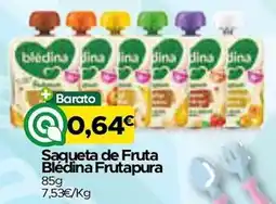 Supermercados Preços Baixos Saqueta de fruta blédina frutapura promoção
