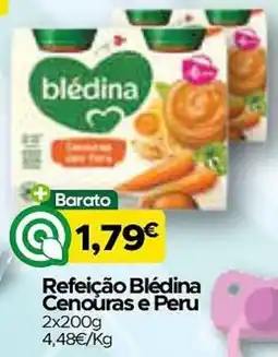 Supermercados Preços Baixos Refeição Blédina Cenouras e Peru promoção