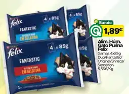 Supermercados Preços Baixos Gato Purina Felix promoção