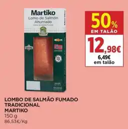 El Corte Inglés lombo de salmão fumado tradicional martiko promoção