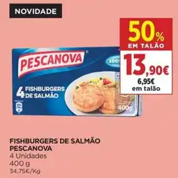 El Corte Inglés fishburgers de salmão pescanova promoção