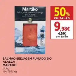 El Corte Inglés Salmão selvagem fumado do alasca martiko promoção