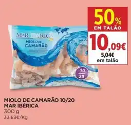 El Corte Inglés miolo de camarão 10/20 mar ibérica promoção