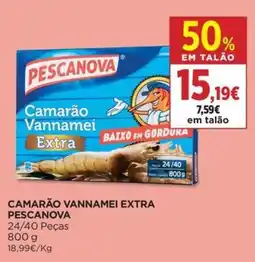 El Corte Inglés Camarão vannamei extra pescanova promoção