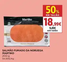 El Corte Inglés Salmão fumado da noruega martiko promoção