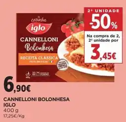 El Corte Inglés Cannelloni bolonhesa iglo promoção