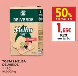 El Corte Inglés Tostas melba delverde classic promoção