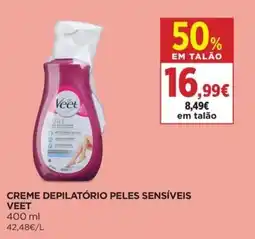 El Corte Inglés creme depilatório peles sensíveis veet promoção