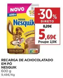 El Corte Inglés Recarga de achocolatado em pó nesquik promoção