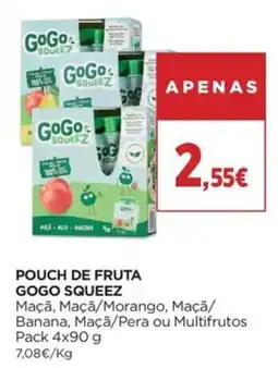 El Corte Inglés pouch de fruta gogo squeeze promoção