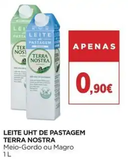 El Corte Inglés Leite uht de pastagem terra nostra promoção