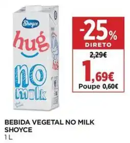 El Corte Inglés Bebida vegetal no milk shoyce promoção