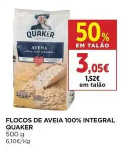 El Corte Inglés Flocos de aveia 100% integral quaker promoção