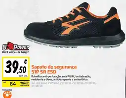 Obramat U.Power sapato de segurança s1p sr esd promoção