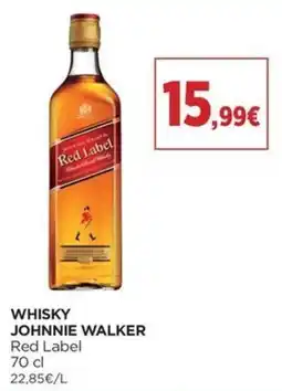 El Corte Inglés whisky johnnie walker red label promoção