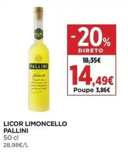 El Corte Inglés Licor limoncello pallini promoção