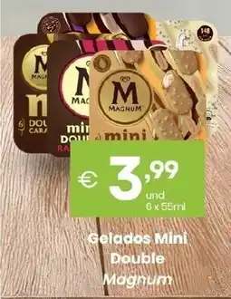 Roque Supermercados magnum gelados mini double promoção