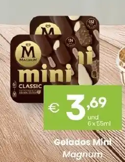 Roque Supermercados Gelados Mini Magnum promoção