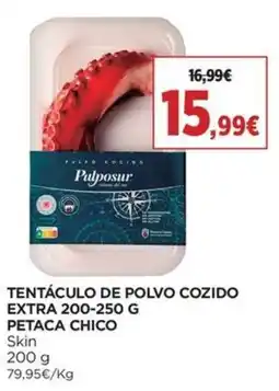 El Corte Inglés Pulposur tentáculo de polvo cozido promoção