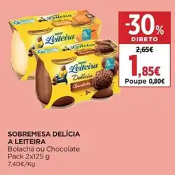 El Corte Inglés sobremesa delícia a leiteira promoção