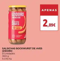 El Corte Inglés Salsichas bockwurst de aves izidoro promoção