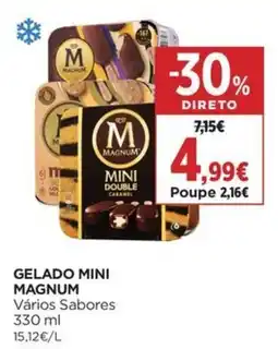 El Corte Inglés gelado mini magnum promoção
