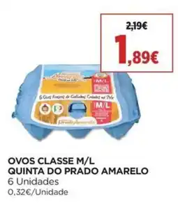 El Corte Inglés ovos classe m/l quinta do prado amarelo promoção