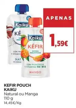 El Corte Inglés Kefir pouch kaiku natural ou manga promoção