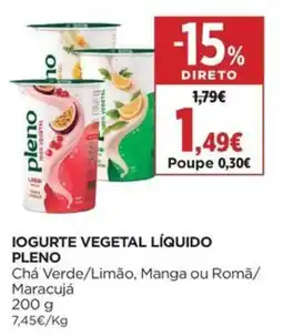 El Corte Inglés Iogurte vegetal líquido pleno promoção