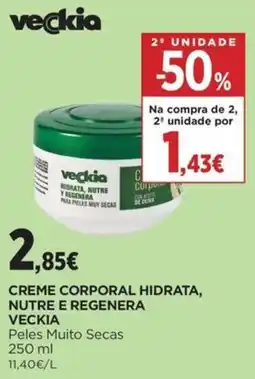 El Corte Inglés Creme corporal hidrata, nutre e regenera veckia promoção