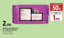 El Corte Inglés Panos agarra pó el corte inglés promoção