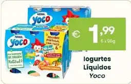 Roque Supermercados logurtes líquidos yoco promoção