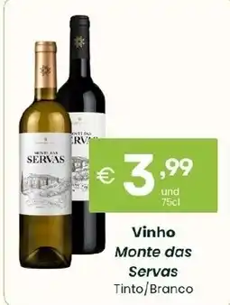 Roque Supermercados Vinho Monte das Servas Tinto/Branco promoção