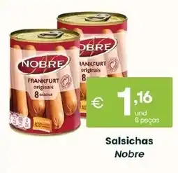 Roque Supermercados Salsichas Nobre promoção