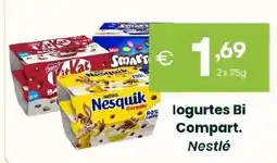 Roque Supermercados logurtes Bi Compart. Nestlé promoção