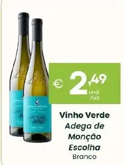 Roque Supermercados Vinho Verde Adega de Monção Escolha Branco promoção