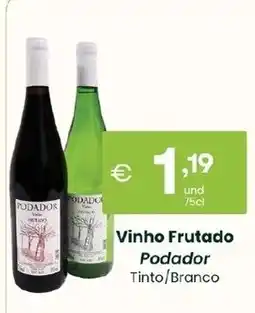 Roque Supermercados Vinho Frutado Podador promoção