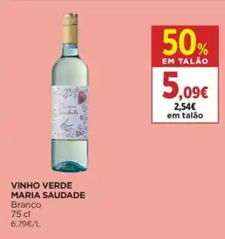 El Corte Inglés vinho verde maria saudade branco promoção