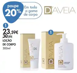 Pingo Doce D'aveia loção de corpo promoção