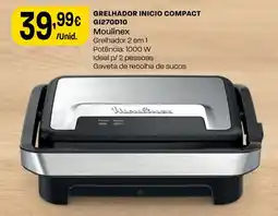 Intermarché Grelhador inicio compact moulinex promoção