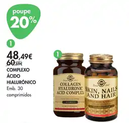 Pingo Doce solgar complexo ácido hialurónico promoção