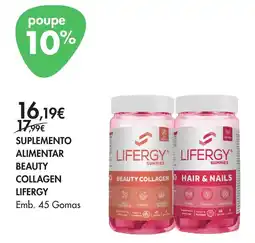Pingo Doce Suplemento alimentar beauty collagen lifergy promoção