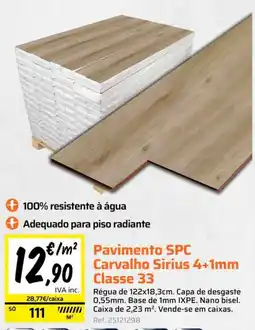 Obramat Pavimento SPC Carvalho Sirius promoção