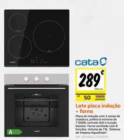 Obramat Lote placa indução + forno cataC promoção