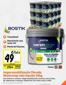 Obramat Bostik impermeabilizante fibrado waterstop tela líquida promoção