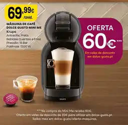 Intermarché Máquina de café dolce gusto mini me krups promoção