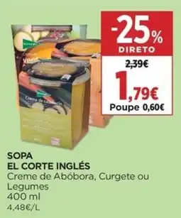 El Corte Inglés Sopa el corte inglés promoção