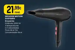 Intermarché Secador motion rowenta promoção